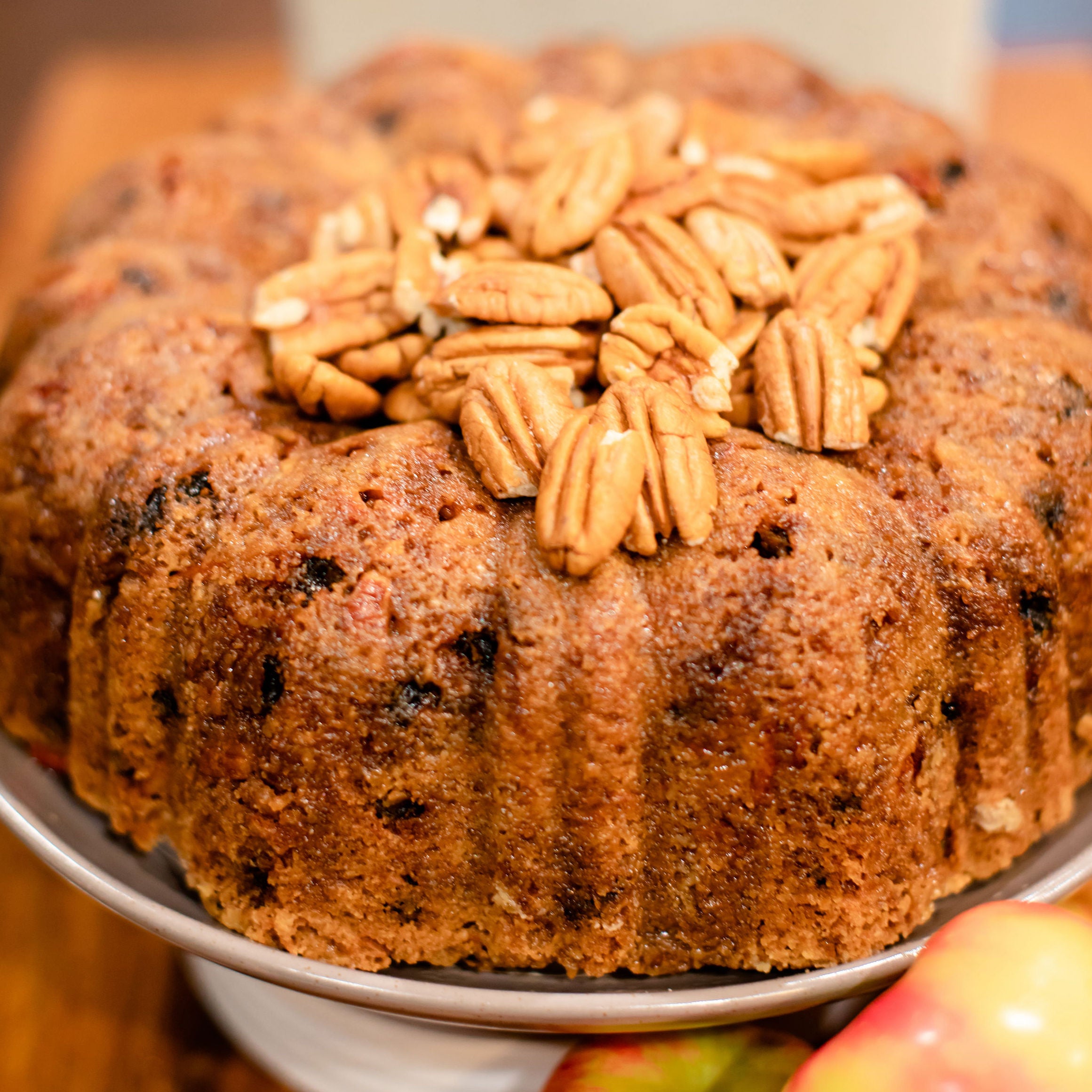 Apple Pecan Pound Cake